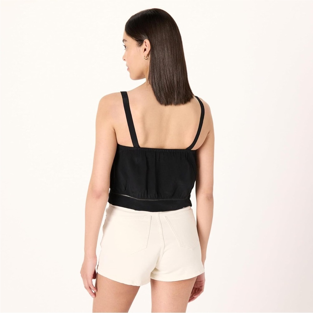 The Drop Womens Joylin Lace Inset Feminine Top Size Medium NWT - Picture 2 of 16